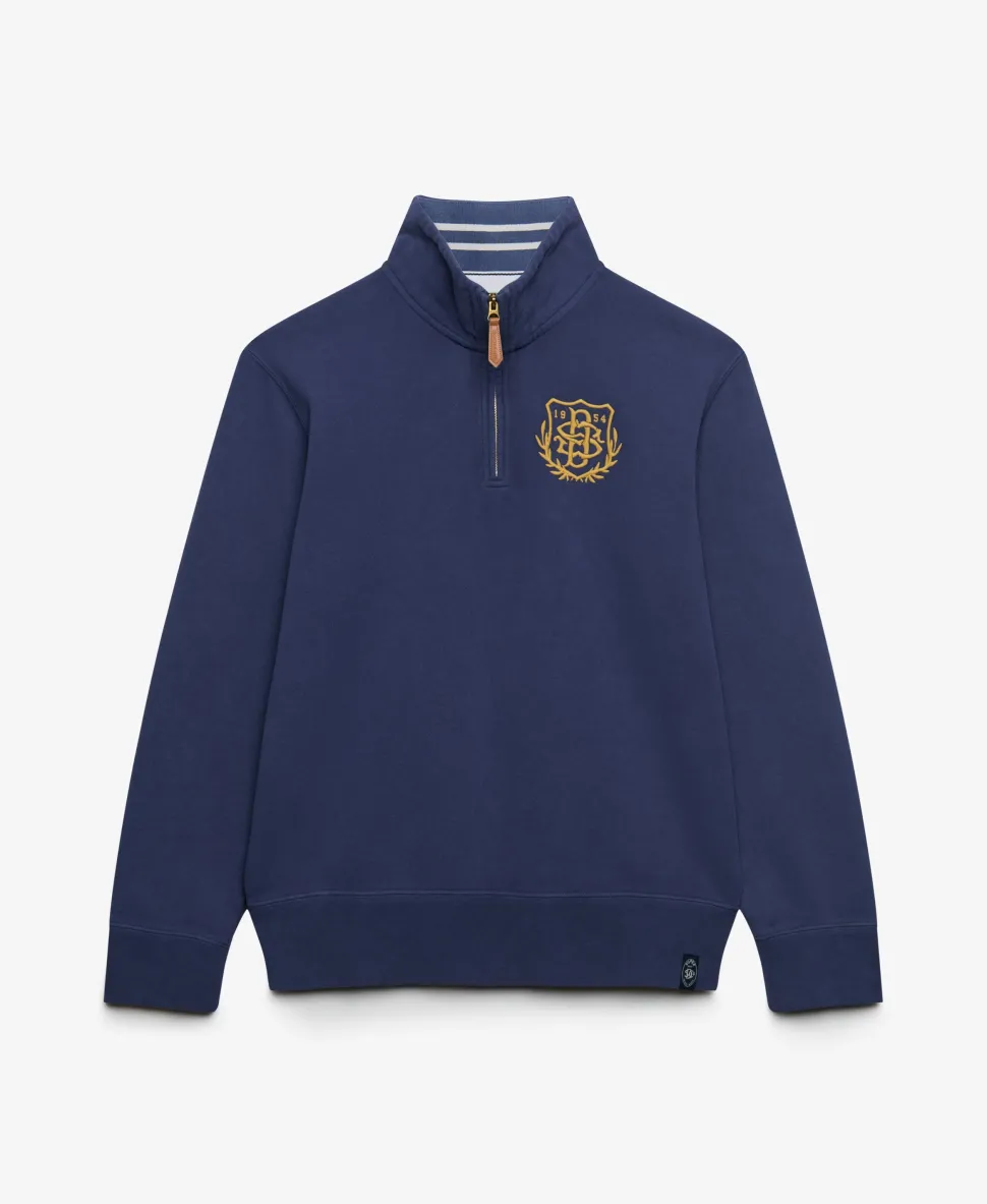 Gothic Varsity Half Zip Sweatshirt