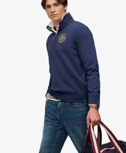 Gothic Varsity Half Zip Sweatshirt