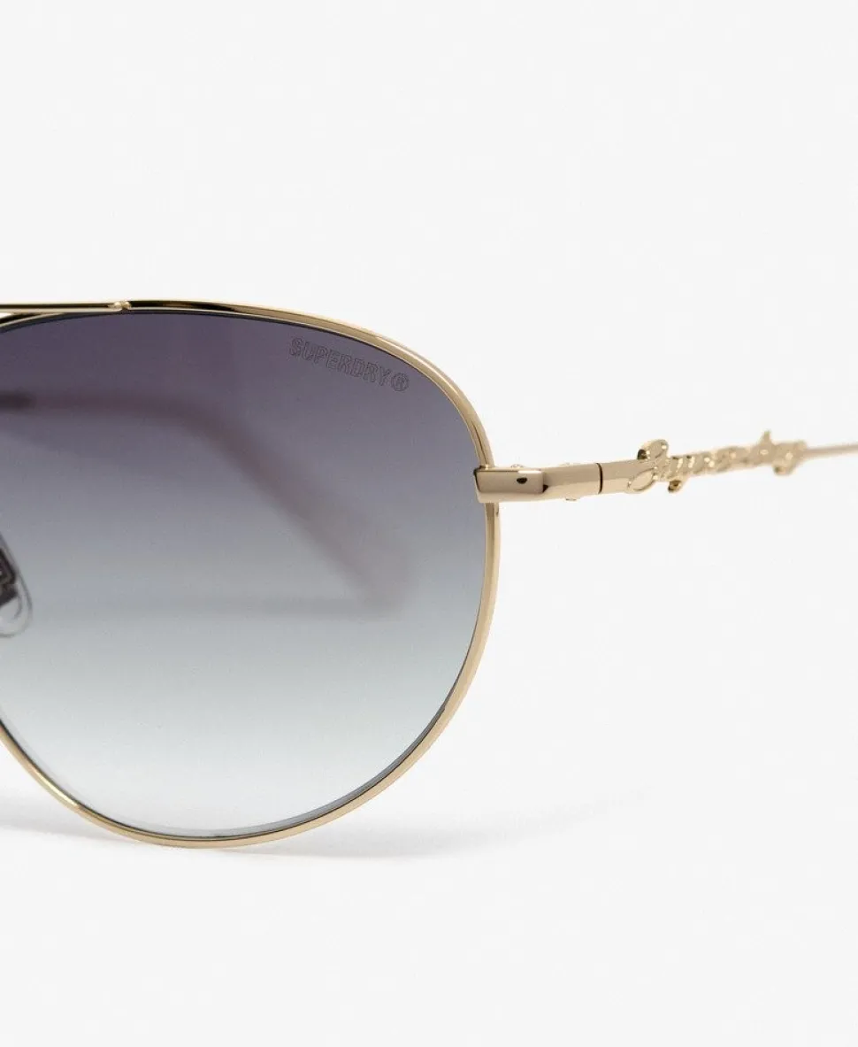 Gradient Lens Aviator Sunglasses
