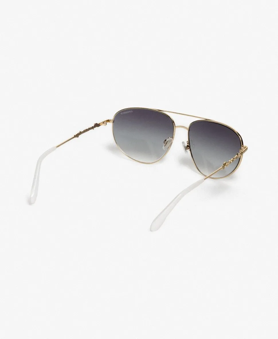 Gradient Lens Aviator Sunglasses