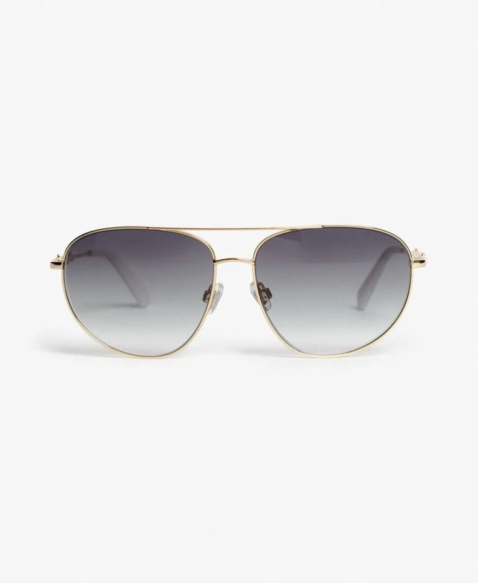 Gradient Lens Aviator Sunglasses