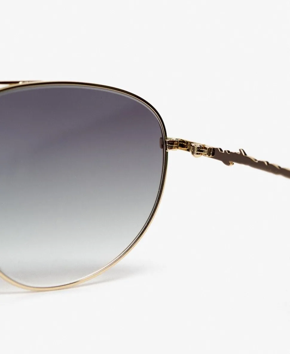 Gradient Lens Aviator Sunglasses