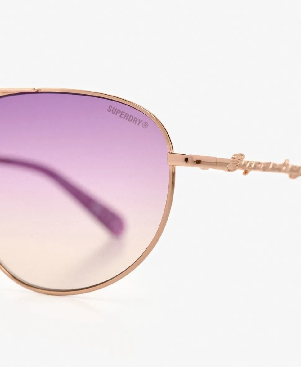 Gradient Lens Aviator Sunglasses