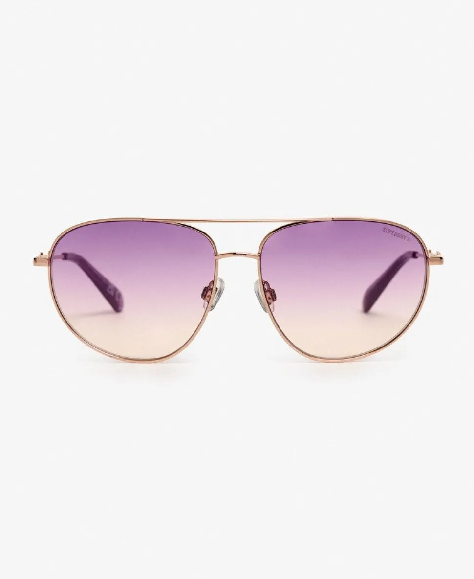 Gradient Lens Aviator Sunglasses