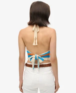 Hanky Hem Halter Crochet Top