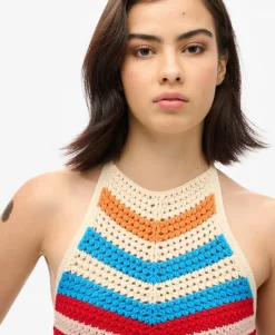 Hanky Hem Halter Crochet Top