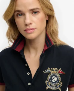 Heritage Slim Fit Crest Polo Top