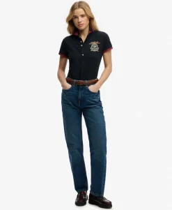 Heritage Slim Fit Crest Polo Top