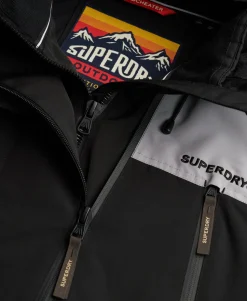 Hooded Colour Block Windbreaker Jacket
