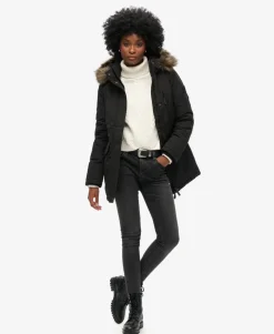 Hooded Everest Faux Fur Parka Coat