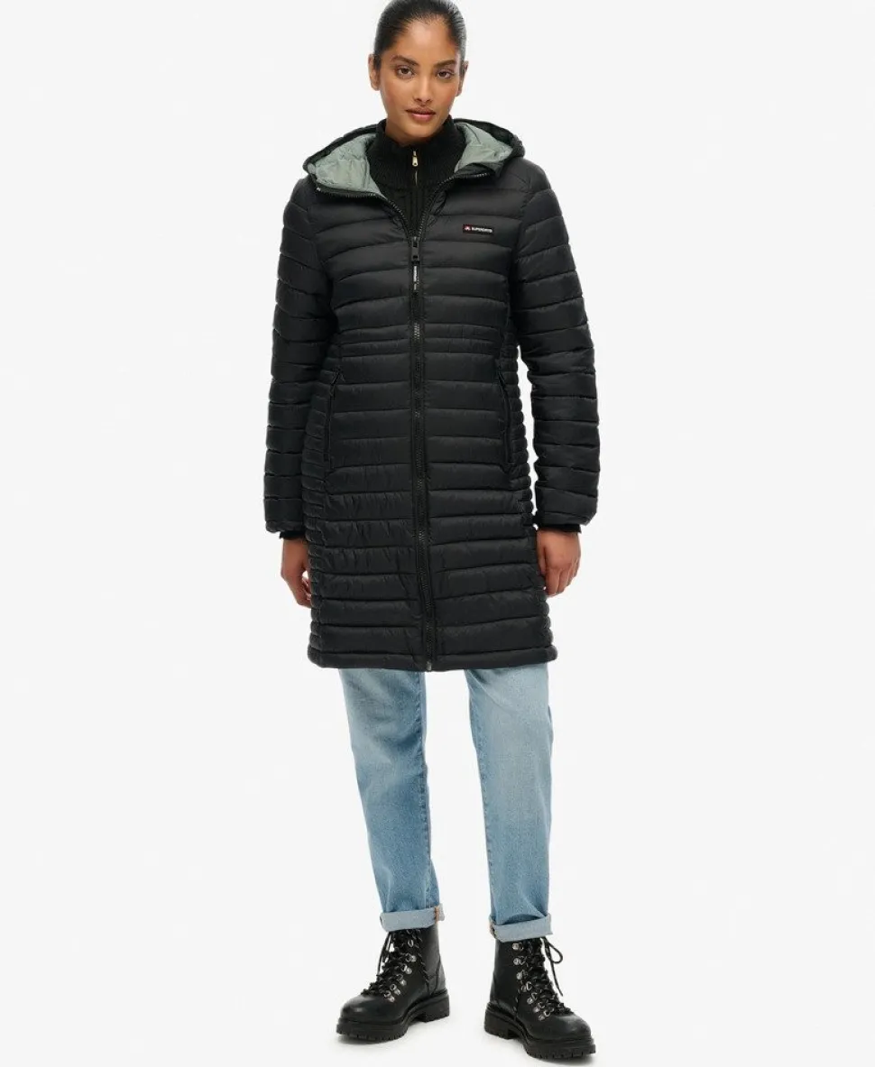 Hooded Fuji Lite Mid Length Padded Jacket