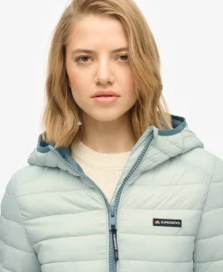 Hooded Fuji Lite Mid Length Padded Jacket
