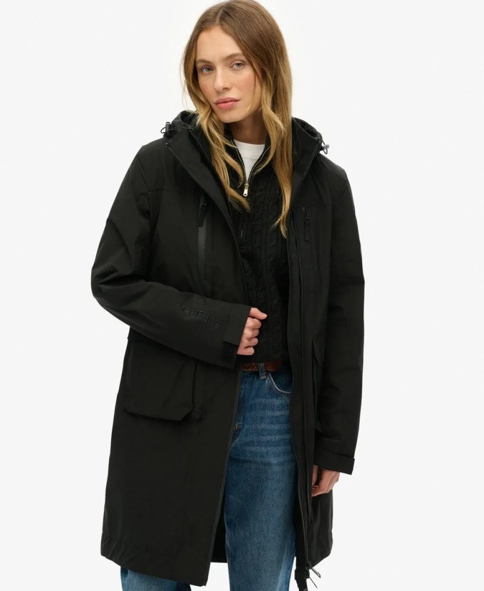 Hooded Longline Shell Parka