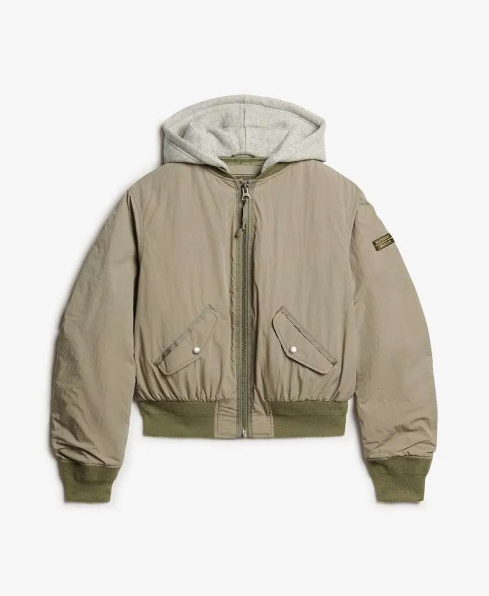 Hooded MA1 Bomber Jacket