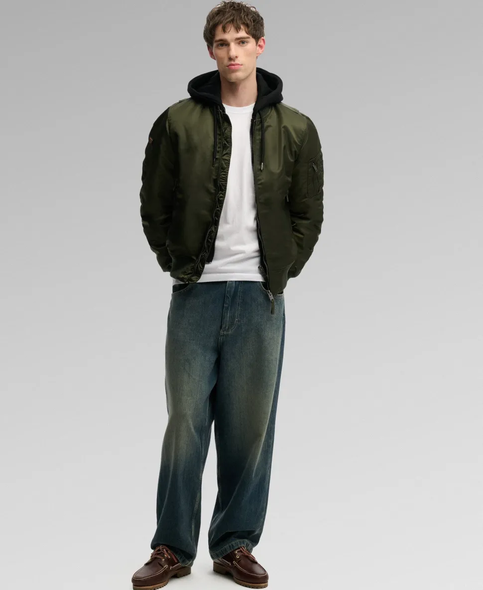 Hooded MA1 Bomber Jacket