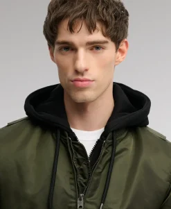 Hooded MA1 Bomber Jacket