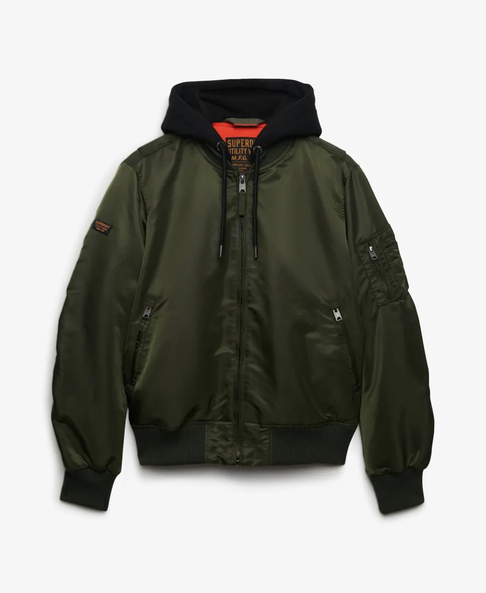 Hooded MA1 Bomber Jacket