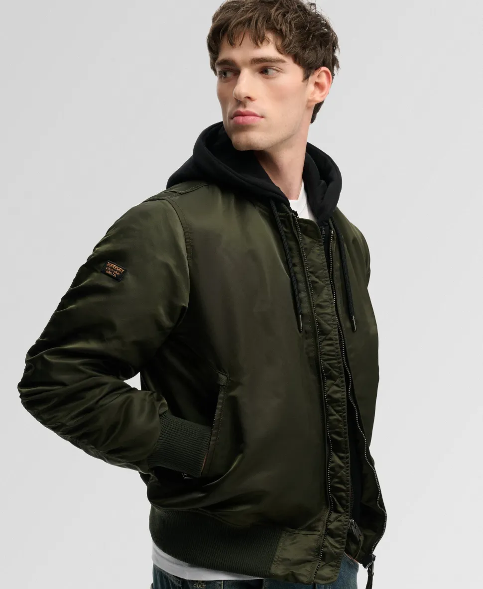 Hooded MA1 Bomber Jacket