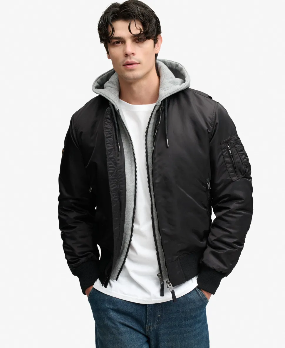 Hooded MA1 Bomber Jacket