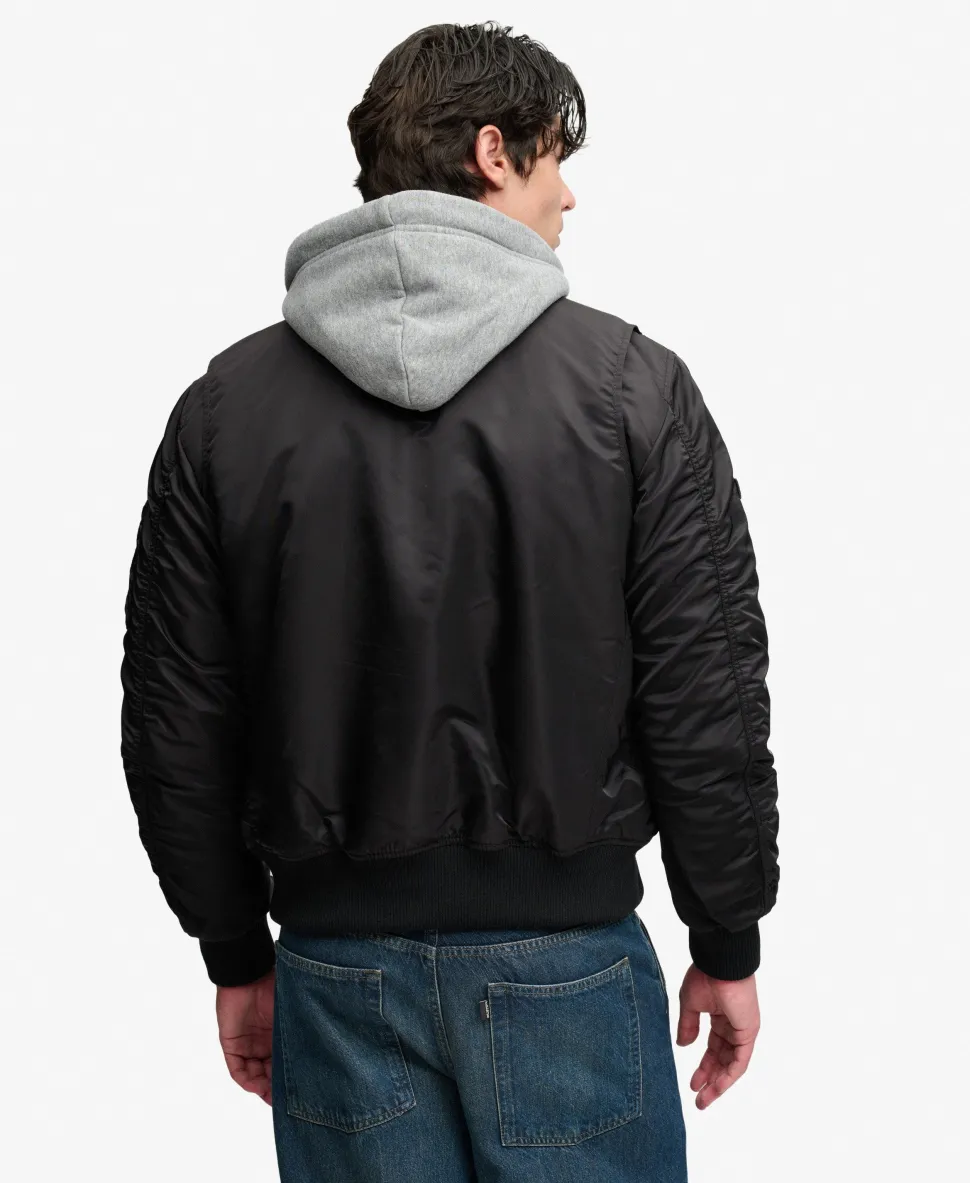 Hooded MA1 Bomber Jacket