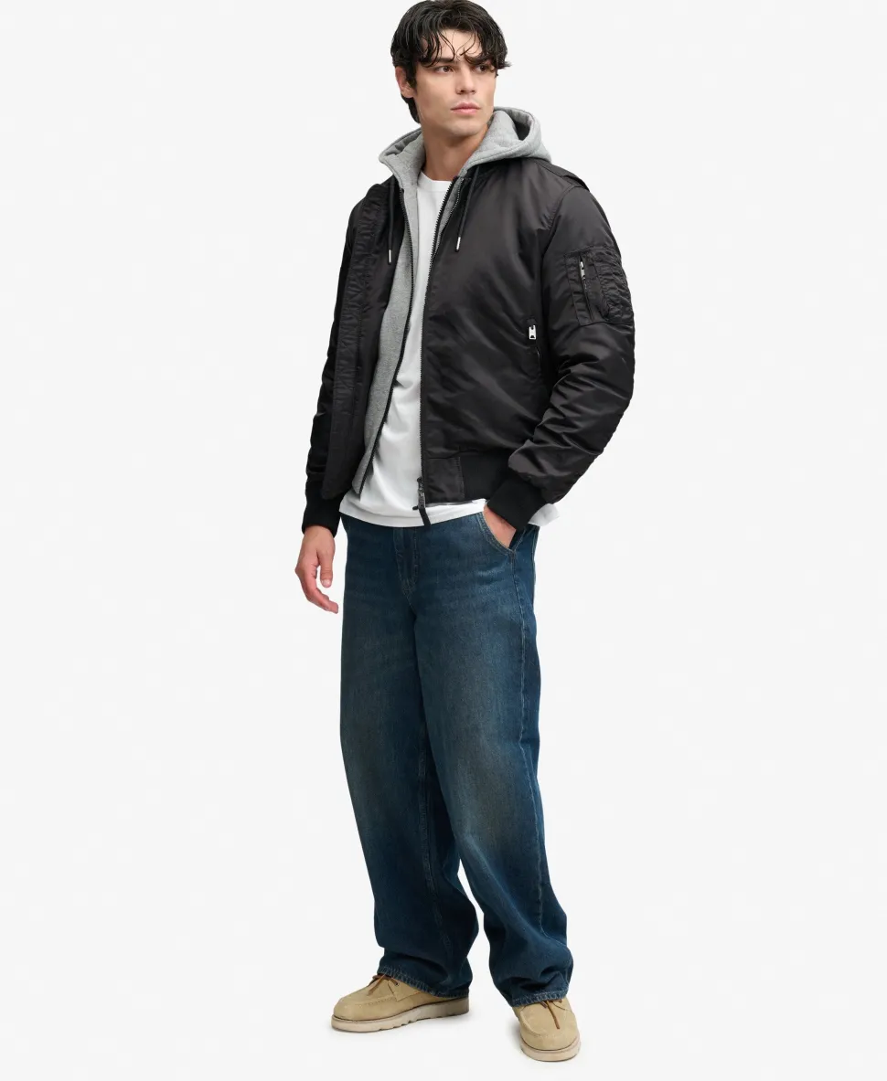 Hooded MA1 Bomber Jacket