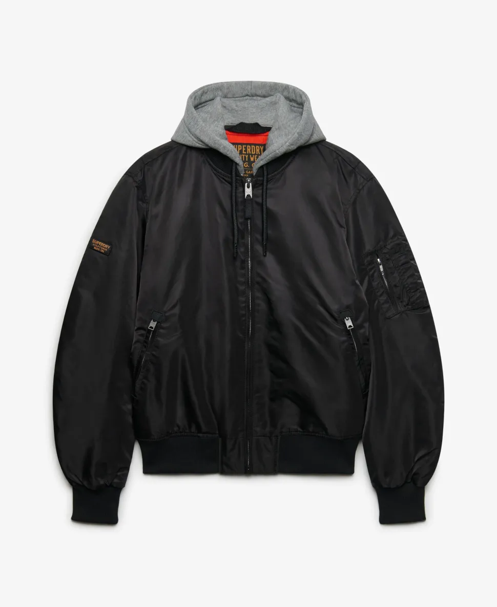 Hooded MA1 Bomber Jacket