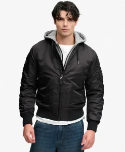 Hooded MA1 Bomber Jacket
