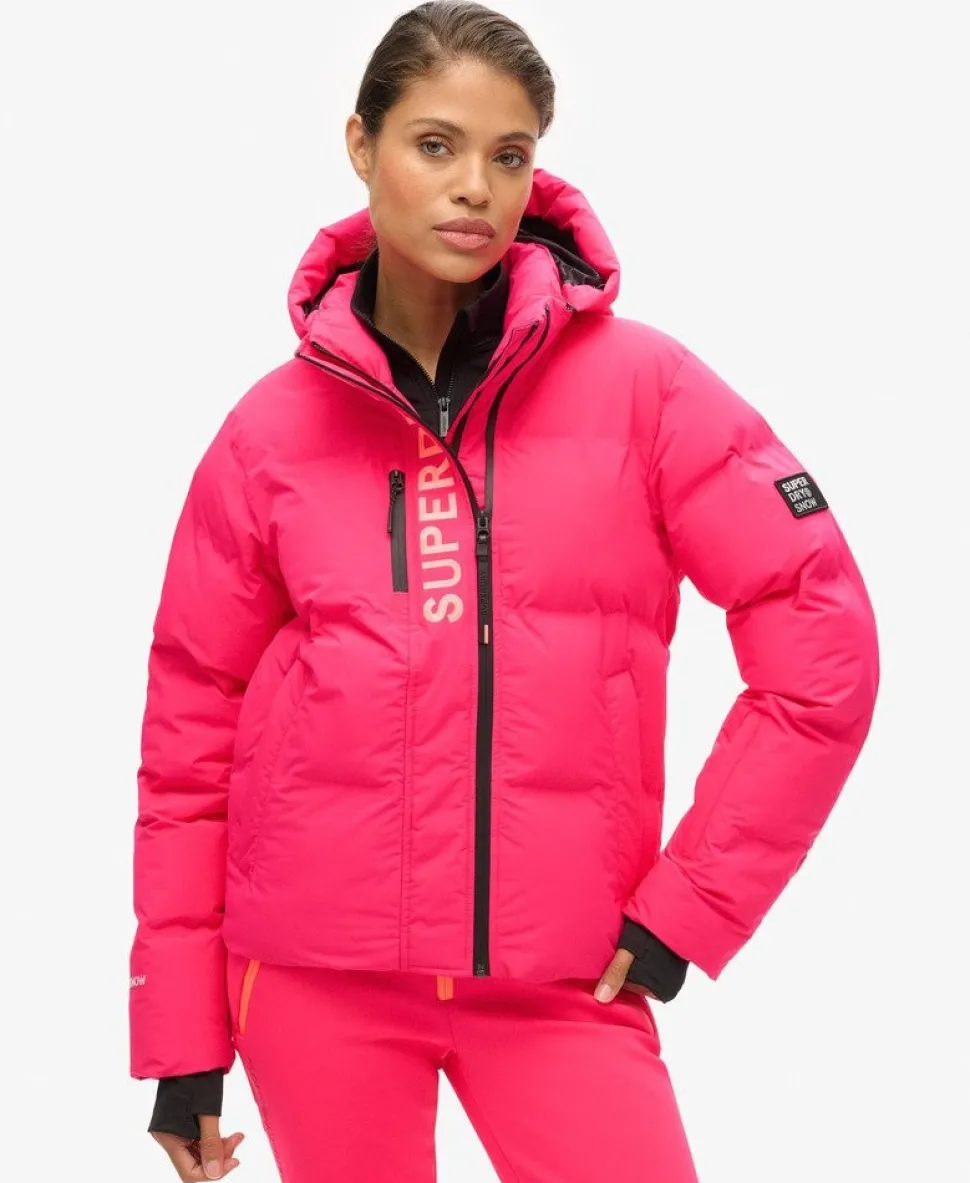 Hooded Ski Boxy Puffer Jacket