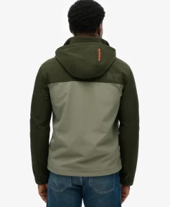 Hooded Softshell Colourblock Jacket