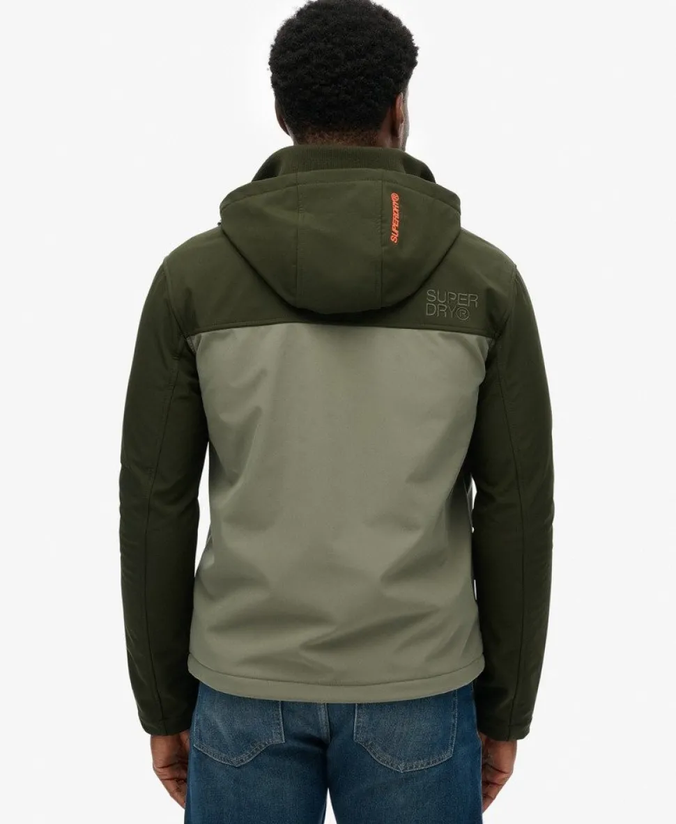 Hooded Softshell Colourblock Jacket