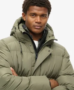 Hooded Sports Puffer Coat