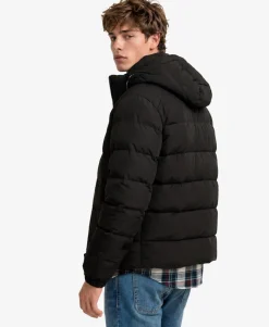 Hooded Sports Puffer Jacket