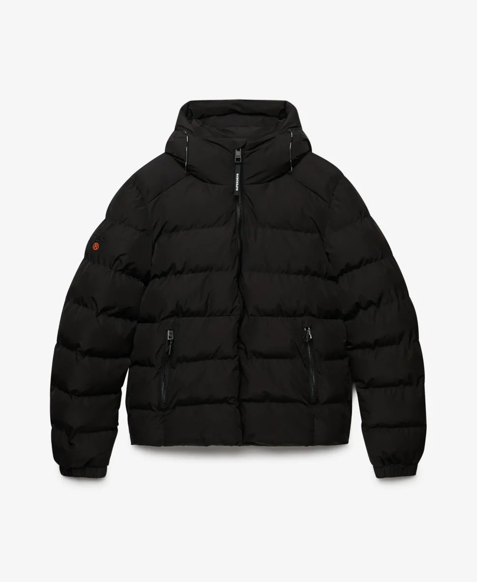 Hooded Sports Puffer Jacket