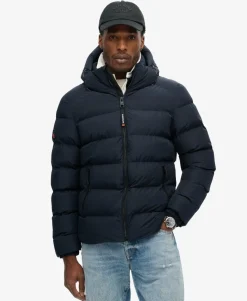 Hooded Sports Puffer Jacket