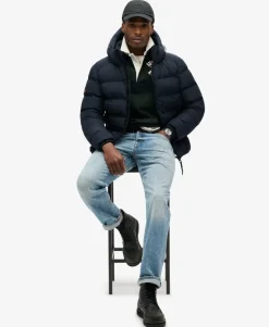 Hooded Sports Puffer Jacket