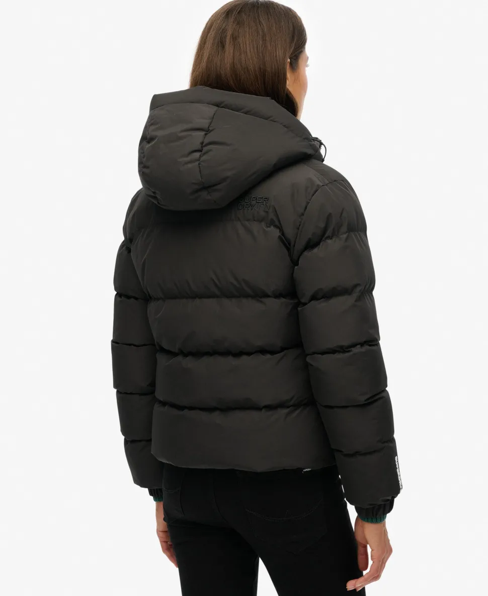 Hooded Sports Puffer Jacket