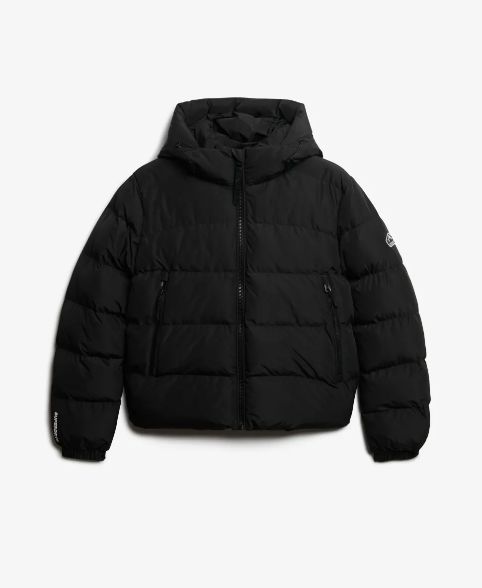 Hooded Sports Puffer Jacket