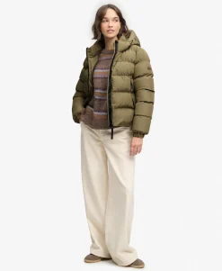 Hooded Sports Puffer Jacket