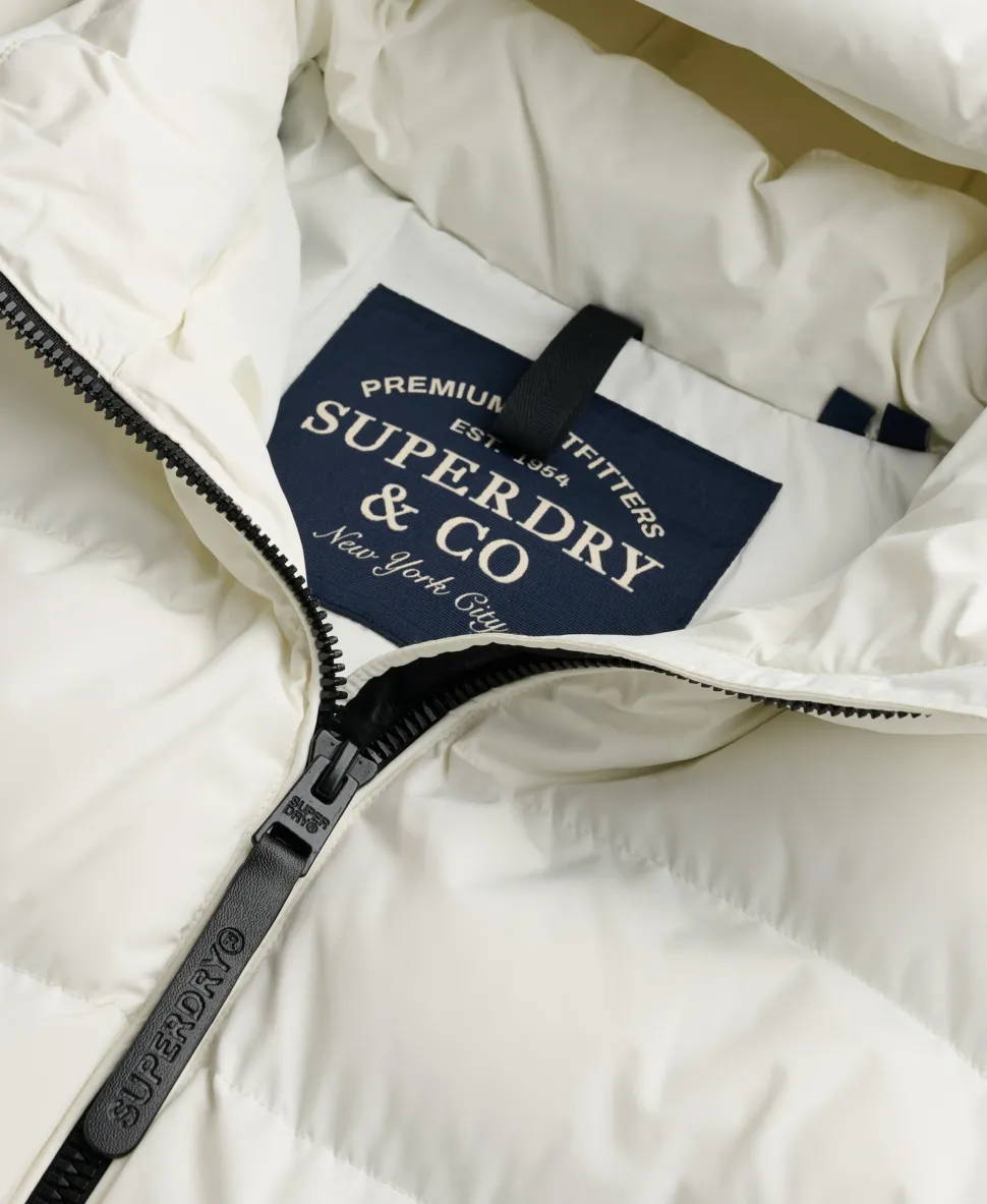 Hooded Sports Puffer Jacket