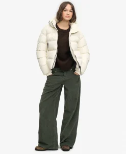 Hooded Sports Puffer Jacket