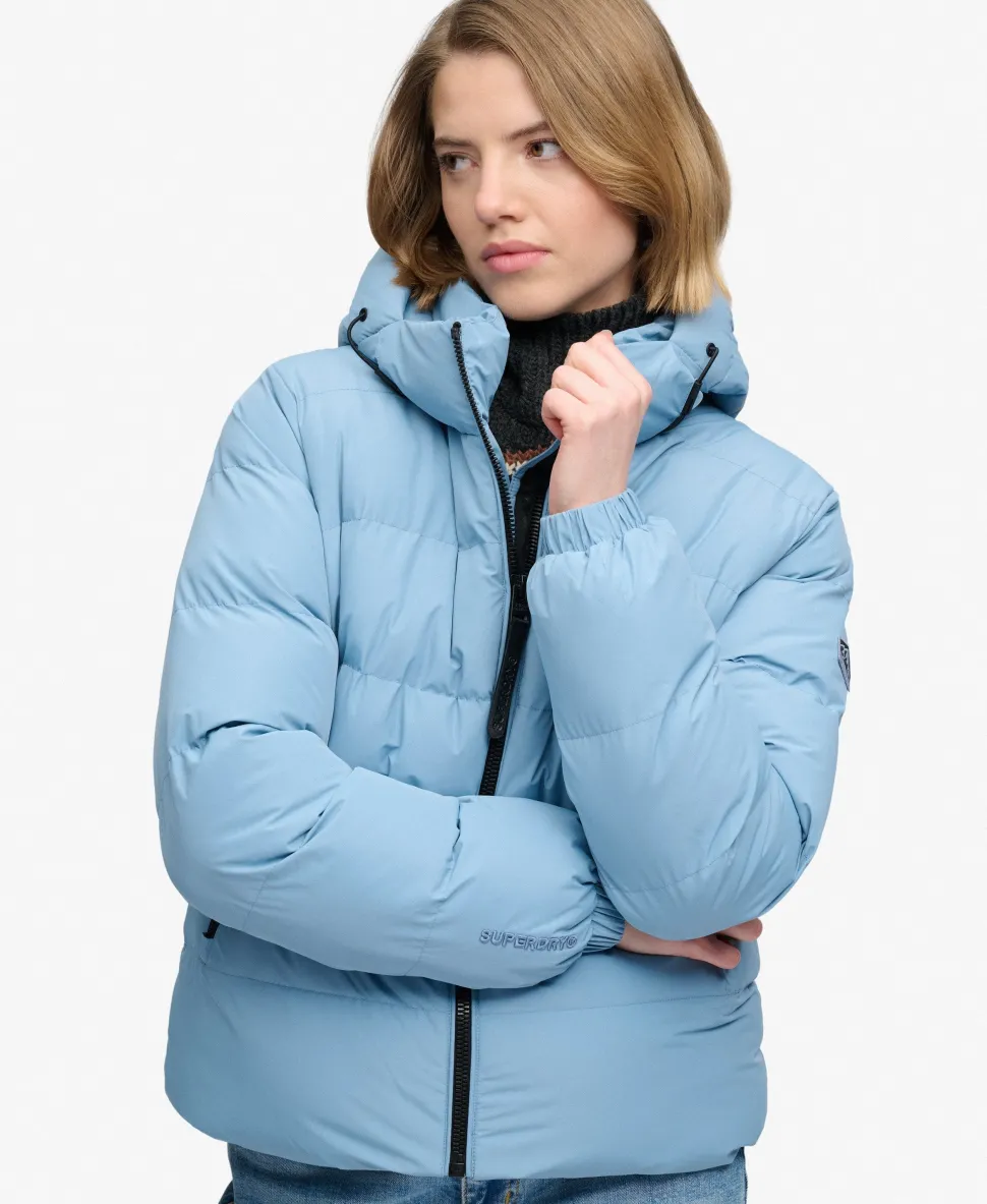Hooded Sports Puffer Jacket