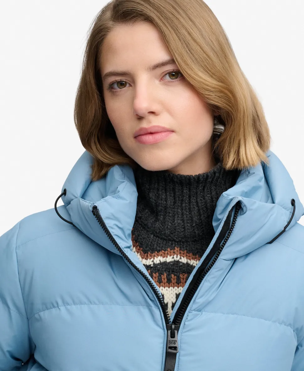 Hooded Sports Puffer Jacket