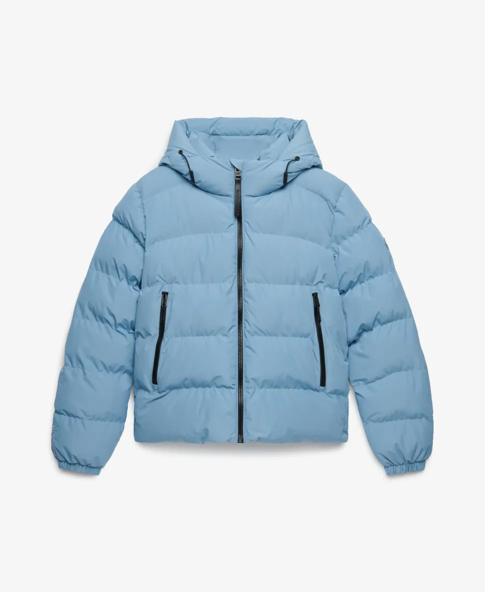 Hooded Sports Puffer Jacket