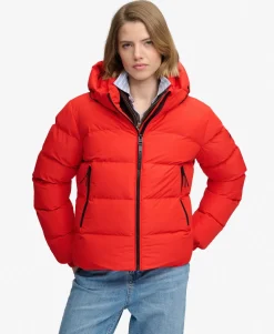 Hooded Sports Puffer Jacket