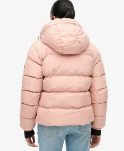 Hooded Sports Puffer Jacket
