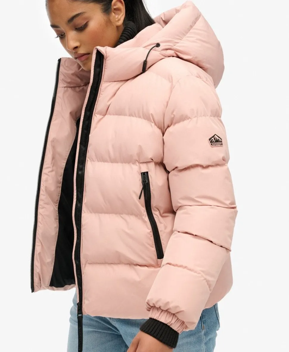 Hooded Sports Puffer Jacket