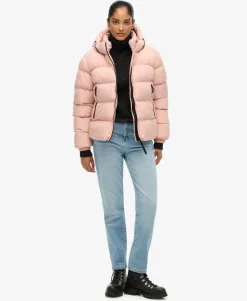 Hooded Sports Puffer Jacket