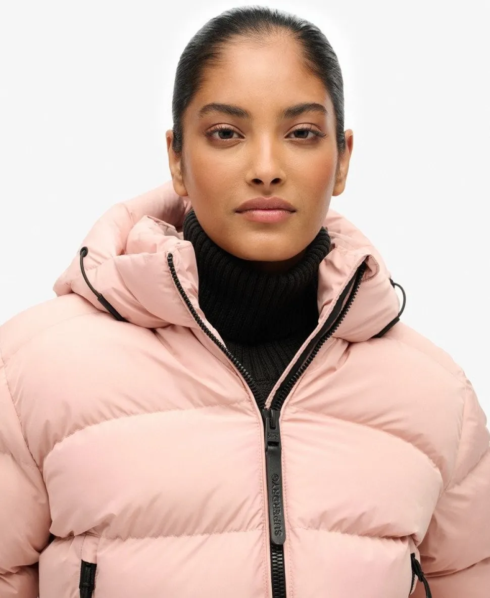 Hooded Sports Puffer Jacket