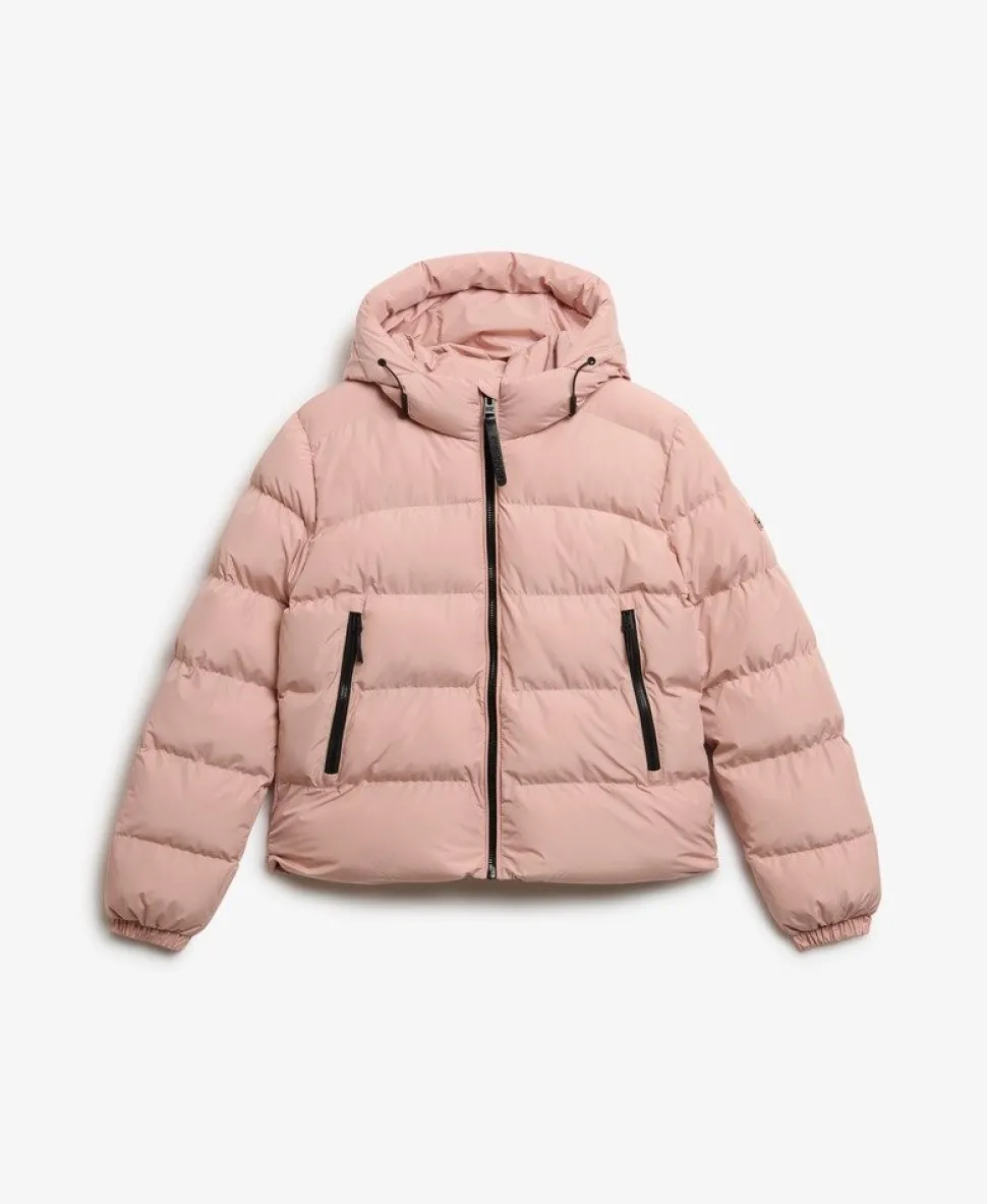 Hooded Sports Puffer Jacket