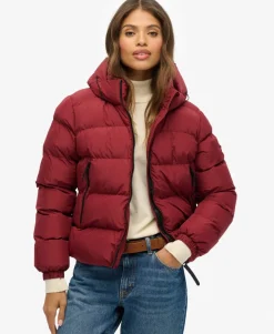 Hooded Sports Puffer Jacket